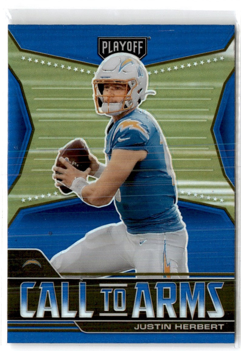 2021 Panini Playoff Blue Justin Herbert