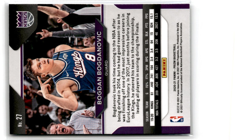 2020 Panini Prizm Bogdan Bogdanovic