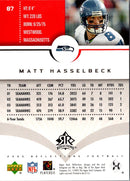 2004 Upper Deck Matt Hasselbeck