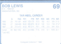 1989 Collegiate Collection North Carolina's Finest Bob Lewis #69