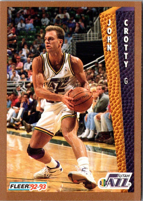 1992 Fleer John Crotty #433 Rookie