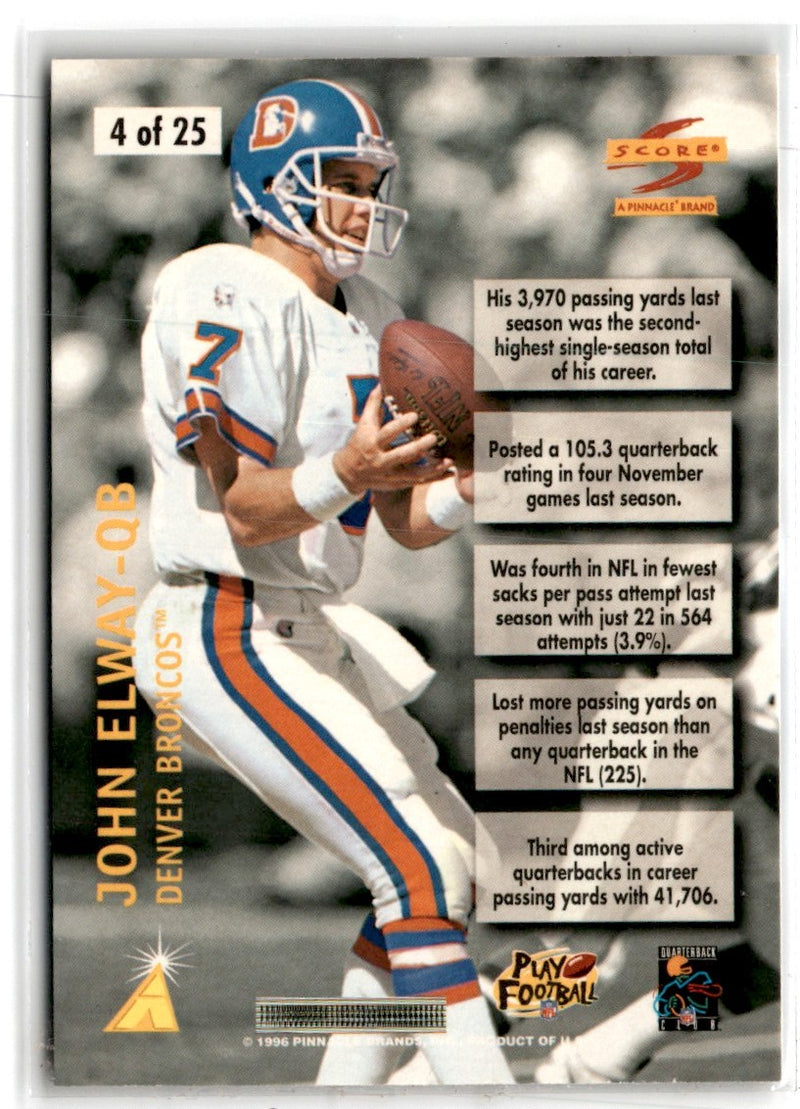 1996 Score Numbers Game John Elway