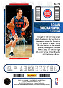 2022 Panini Contenders Season Ticket Bojan Bogdanovic