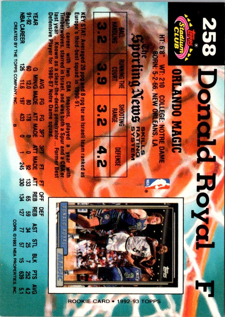 1992 Stadium Club Members Only Donald Royal