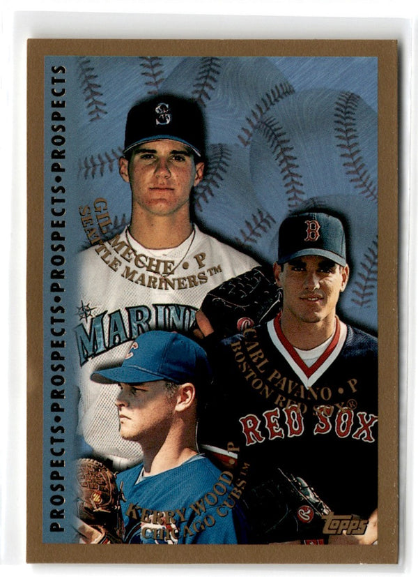 1998 Topps Kerry Wood/Carl Pavano/Gil Meche #256