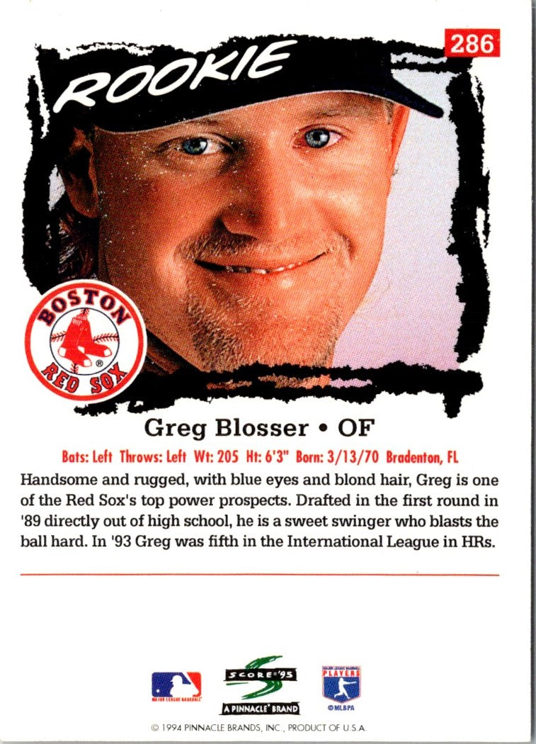 1995 Score Greg Blosser