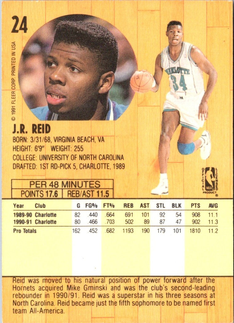 1991 Fleer J.R. Reid