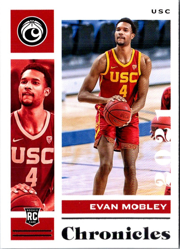 2021 Panini Contenders Optic Hoop Dreams Red Cracked Ice Evan Mobley #2