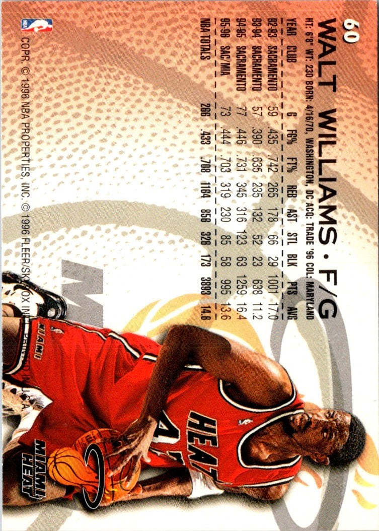 1996 Fleer European Walt Williams