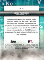 2023 Bowman Platinum Precious Elements Alex Ramirez #PE-12