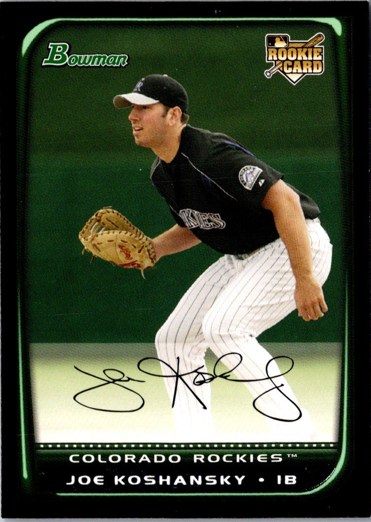 2008 Bowman Joe Koshansky