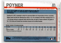 2019 Topps Bobby Poyner #571 Rookie