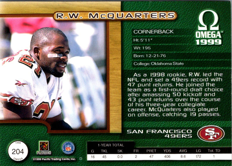 1998 UD Choice R.W. McQuarters