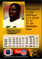 1991 Wild Card Keith Byars #78
