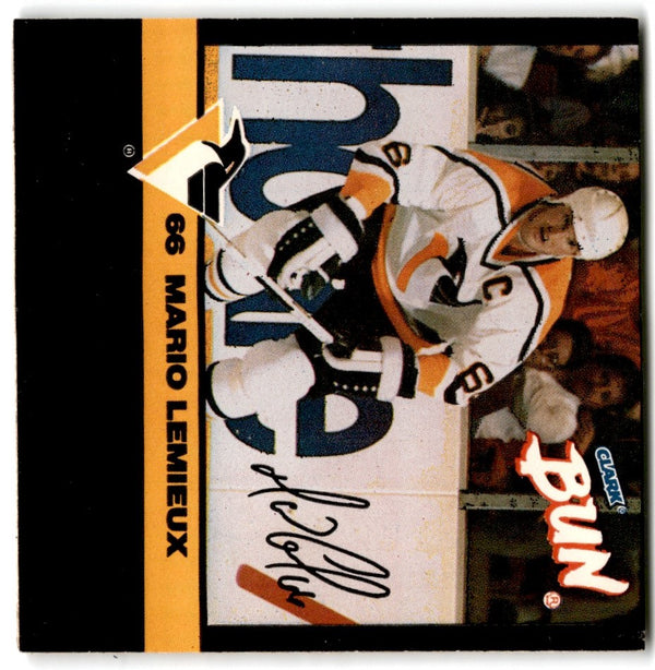 1991 Coke/Elby's Pittsburgh Penguins Mario Lemieux #66