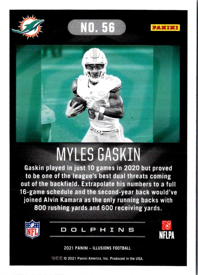 2021 Panini Illusions Myles Gaskin