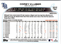 2022 Topps Chrome Update Purple Refractor Corey Kluber #USC197