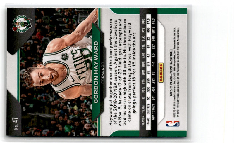 2020 Panini Prizm Gordon Hayward