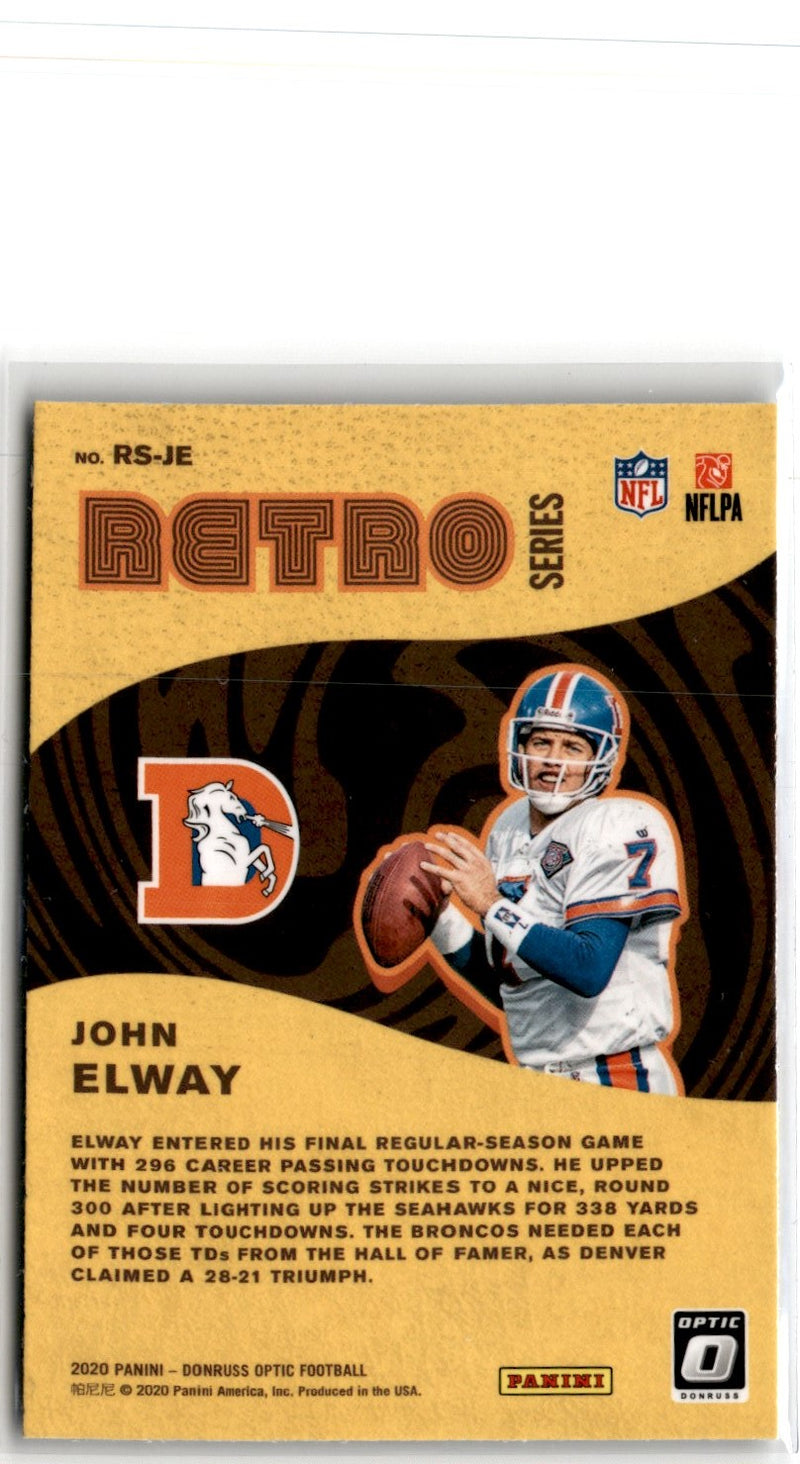 2020 Donruss Optic Retro Series John Elway