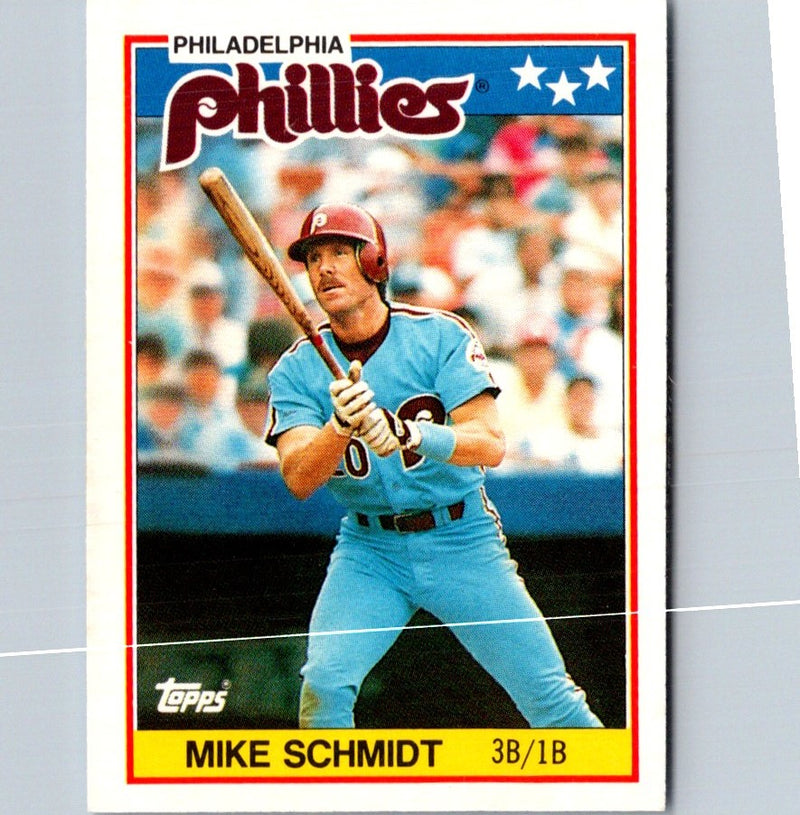 1988 Topps UK Minis Mike Schmidt