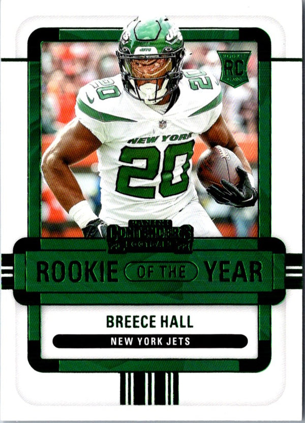 2022 Panini Contenders Rookie of the Year Breece Hall #ROY-BHA