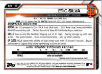 2021 Bowman Draft Chrome Eric Silva #BDC-162