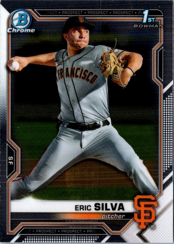 2021 Bowman Draft Chrome Eric Silva #BDC-162