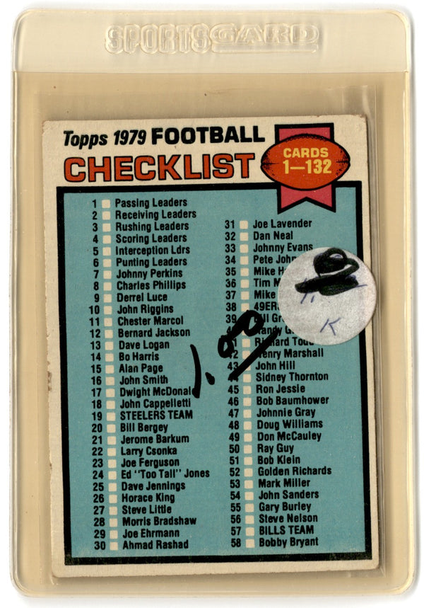 1979 Topps Checklist 1-132 #114