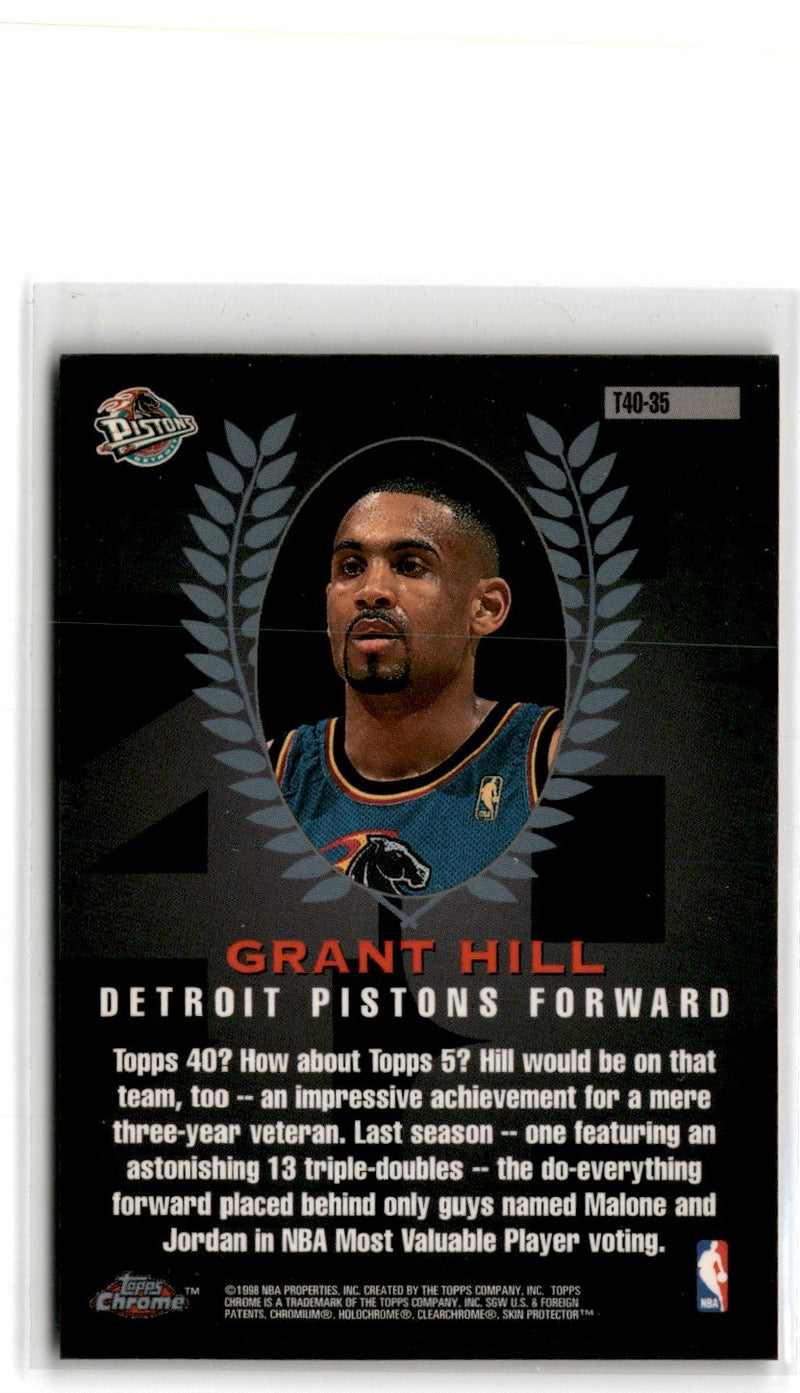 1997 Topps Chrome 40 Grant Hill