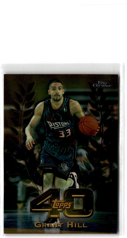 1997 Topps Chrome 40 Grant Hill #T40-35