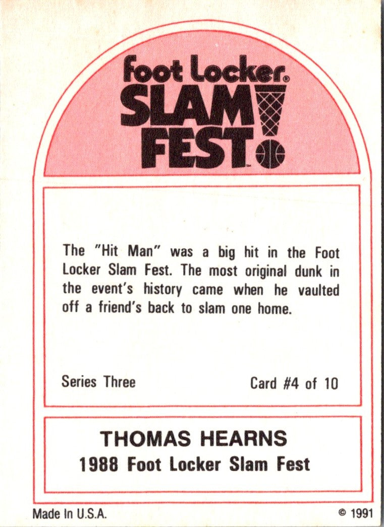 1991 Foot Locker Slam Fest Thomas Hearns