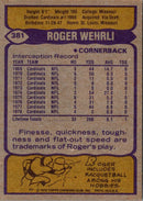 1979 Topps Roger Wehrli