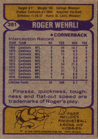1979 Topps Roger Wehrli #381