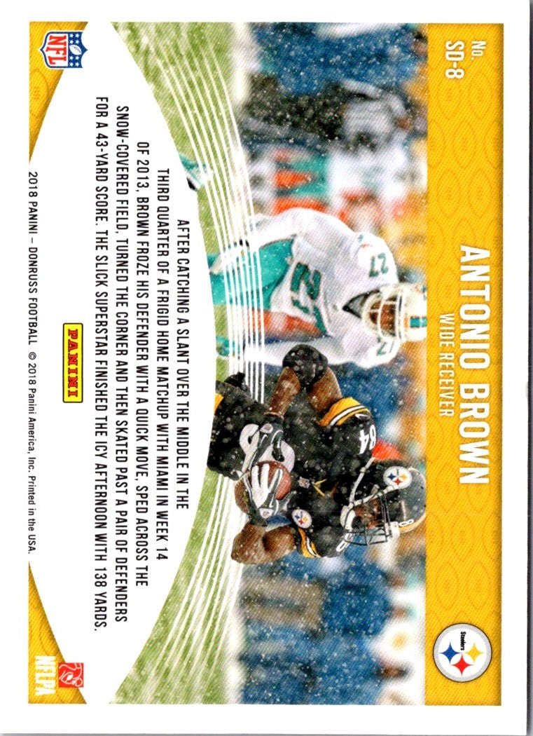 2018 Donruss Snow Days Red Antonio Brown