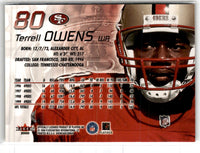 2000 Fleer Showcase Terrell Owens #80