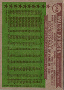 1976 Topps Walter Johnson