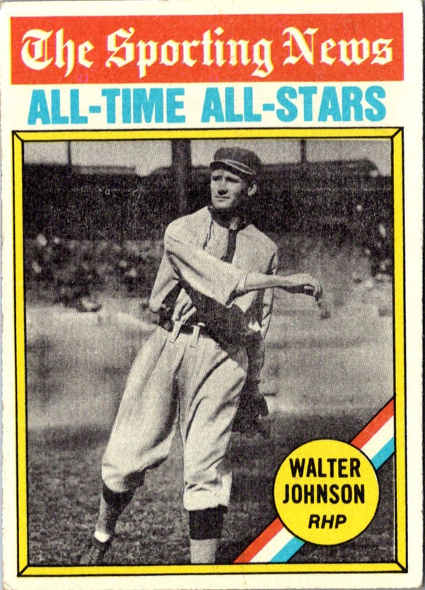 1976 Topps Walter Johnson #349