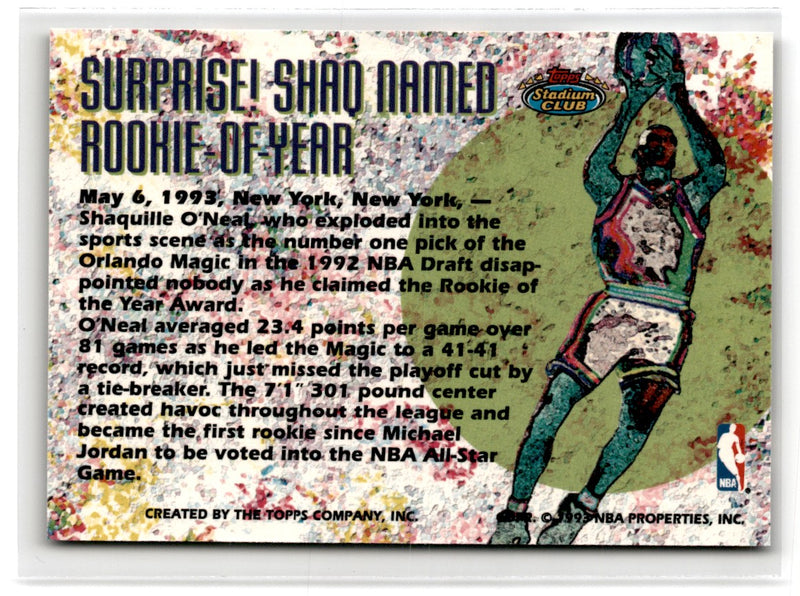 1998 Fleer Brilliants Shining Stars Pulsars Shaquille O'Neal