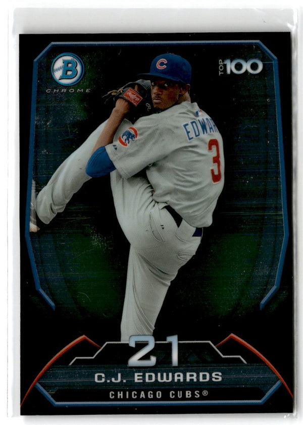 2014 Bowman Top 100 Prospects C.J. Edwards #BTP-21