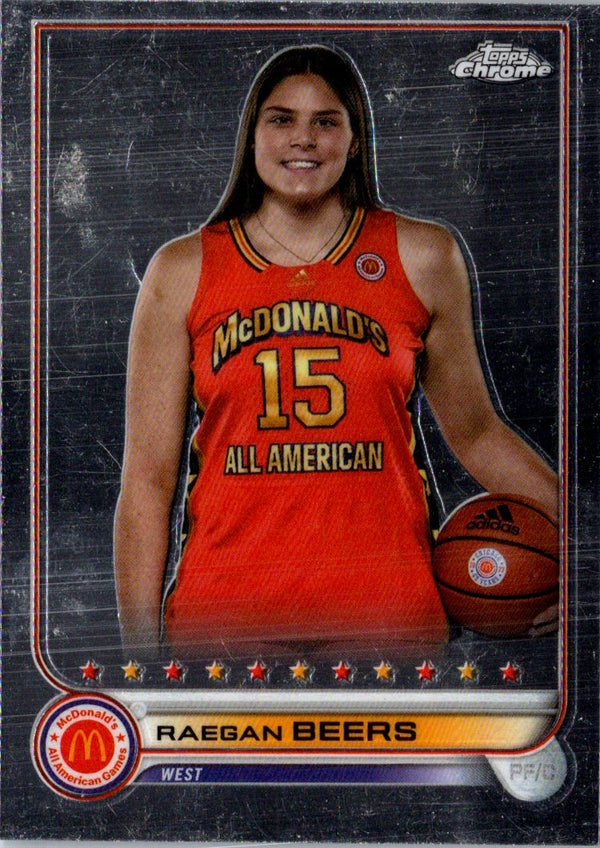 2022 Topps Chrome McDonald's All American Raegan Beers #37