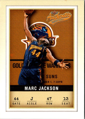 2001 Fleer Authentix Marc Jackson #47