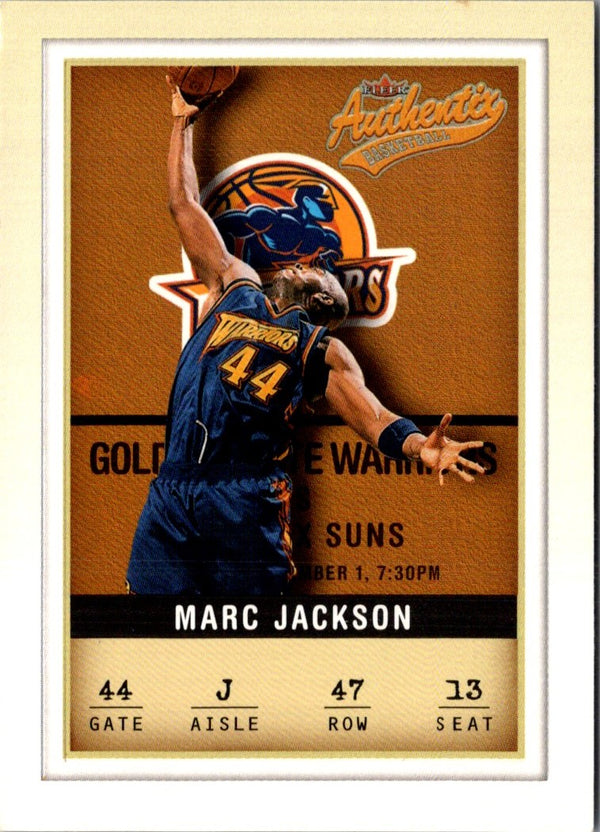 2001 Fleer Authentix Marc Jackson #47