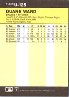 1986 Fleer Update Duane Ward #U-125