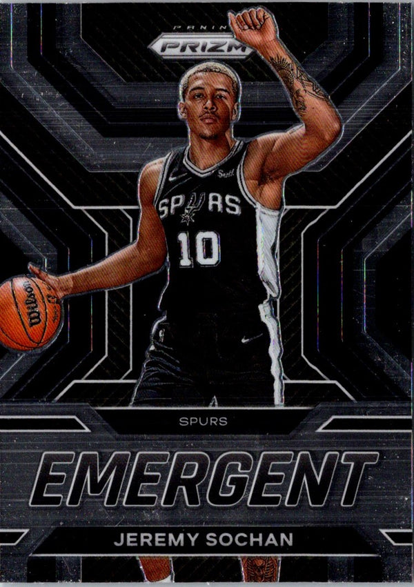 2022 Panini Prizm Emergent Jeremy Sochan #7