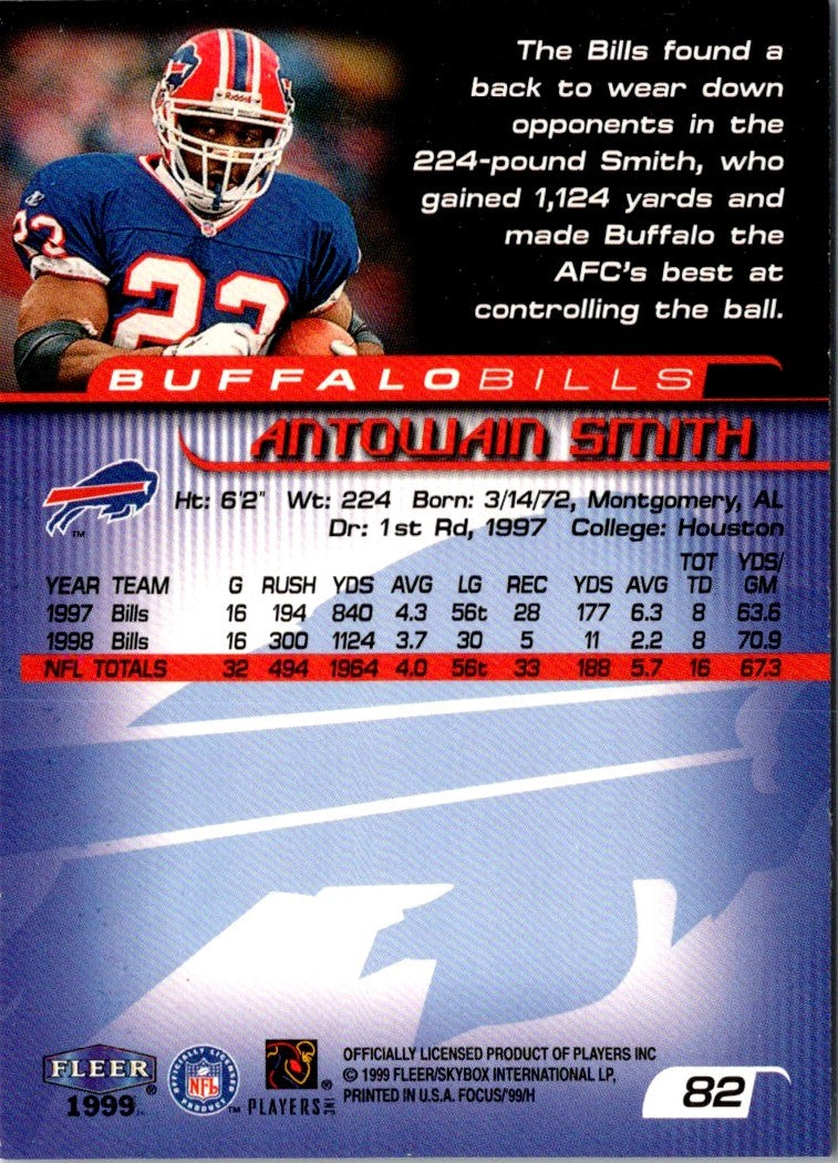 1999 Fleer Focus Antowain Smith