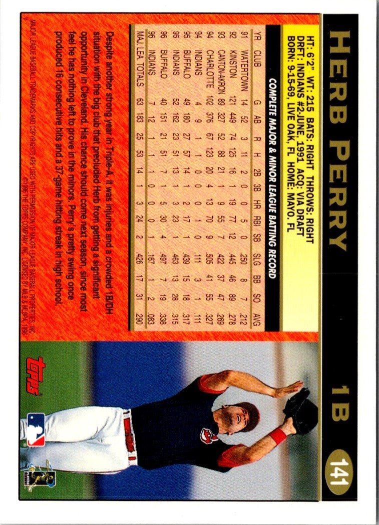 1997 Topps Herb Perry