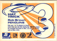 1990 Bowman Hat Tricks Rob Brown #3