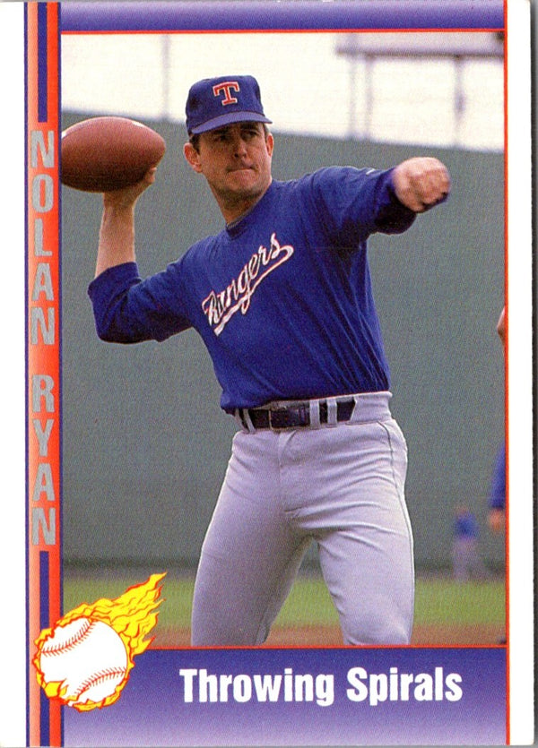 1991 Pacific Nolan Ryan Texas Express I Throwing Spirals #77