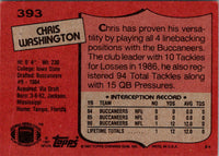 1987 Topps Chris Washington #393 Rookie