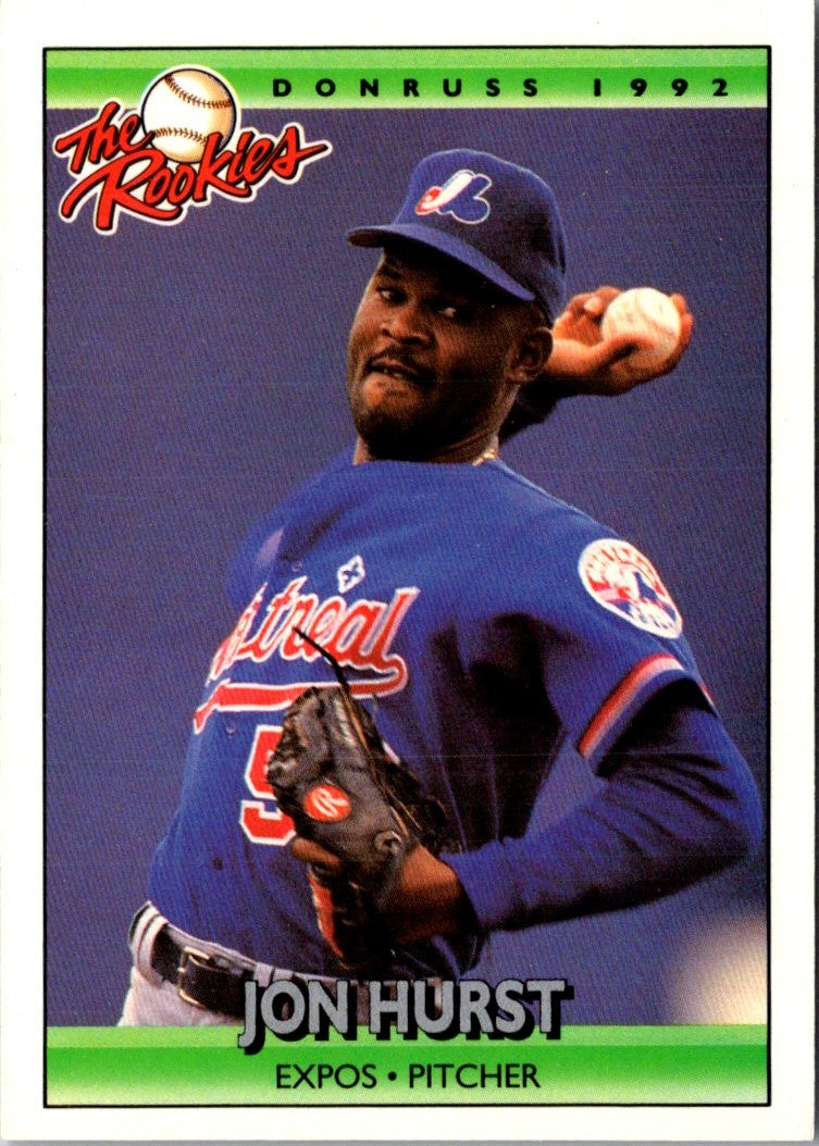 1992 Donruss The Rookies Jonathan Hurst